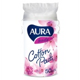 AURA ватные диски Beauty Cotton Pads 50 шт